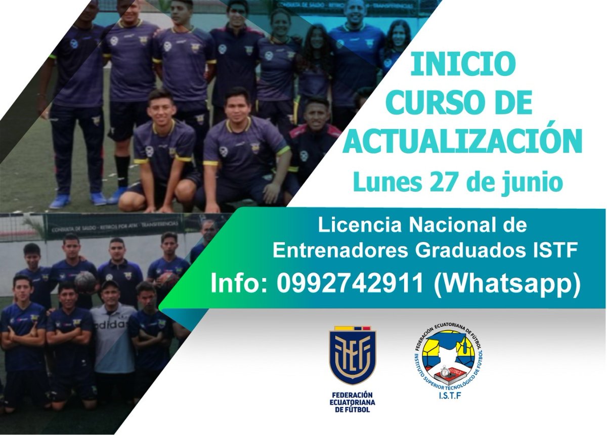ISTFGYE's tweet image. Inicio de nuevo Curso de Actualización dirigido Graduados del ISTF para la obtención de Licencia de a Entrenador Nacional