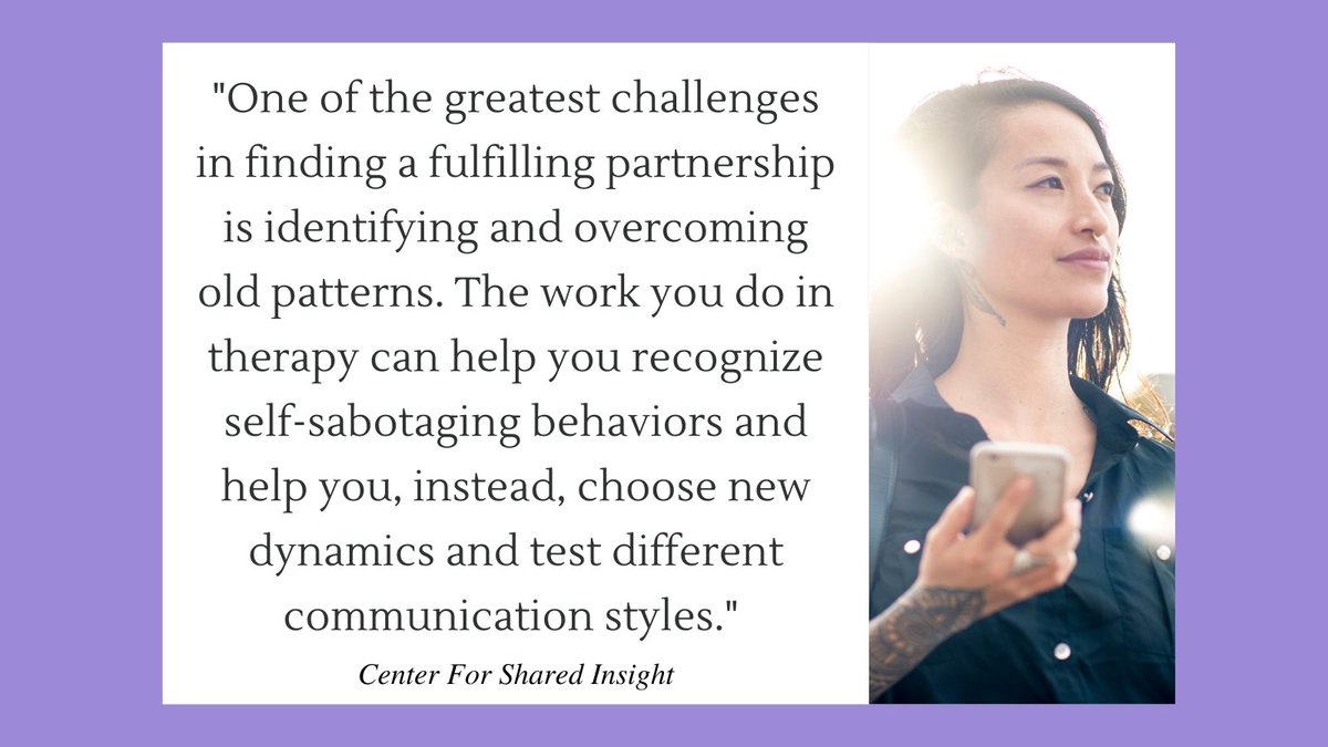 CenterForShared's tweet image. A therapist can help you understand what you really want &amp;amp; need in a partnership, vs. what you have settled for. This is particularly true if you have experienced past relationship trauma that has prevented you from fully engaging in healthy relationships.
ow.ly/UJ8I50JvmKW