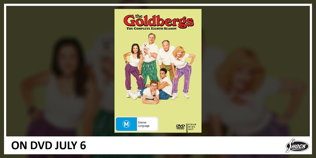 shockau's tweet image. #TheGoldbergs Season 8 - After turning a family vacation in Florida into a homage to the movie Airplane!, Adam starts his senior year being courted by the school’s cool kids – much to his long-time friends’ dismay. 

ON DVD JULY 6 📀

🛒 Shop it here: bit.ly/3zSY8BP