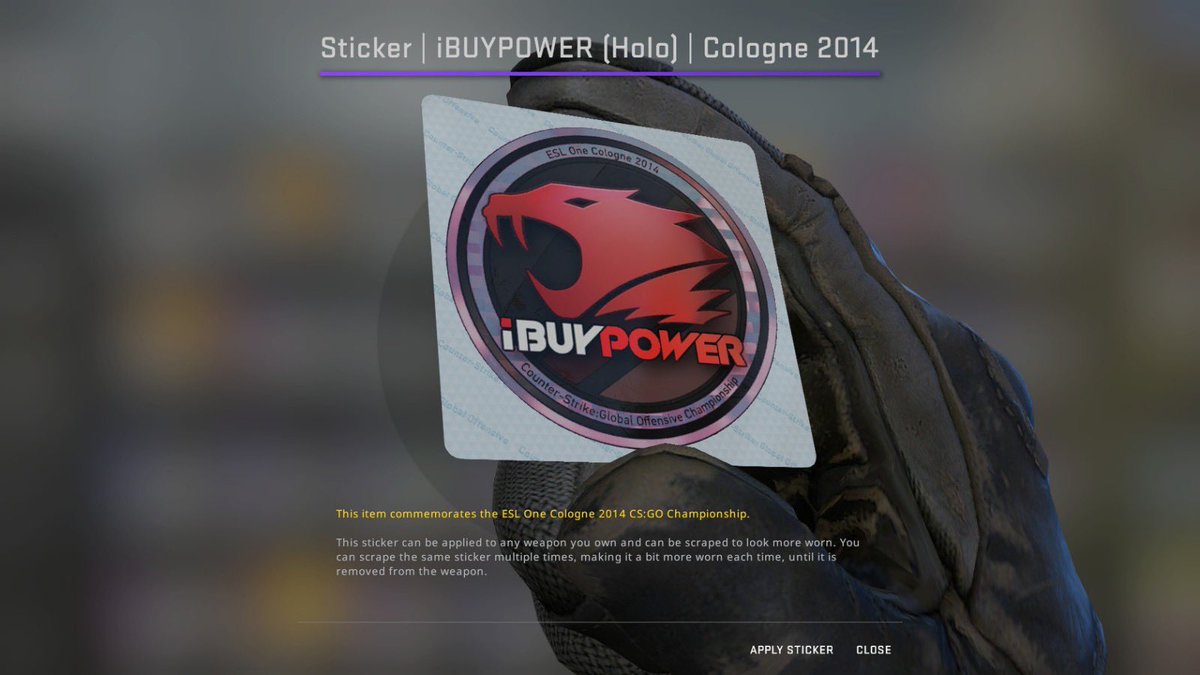 Today is the day that I have turned 33. To celebrate my birthday, I’d like to make a small giveaway of IBP holo (Cologne 2014) 

✅Retweet and Tag a friend 
✅Follow <a href="/thomastuncsgo/">Thomas Tun 🇲🇲</a> 
 
Winner will be picked tomorrow. Have a great day!