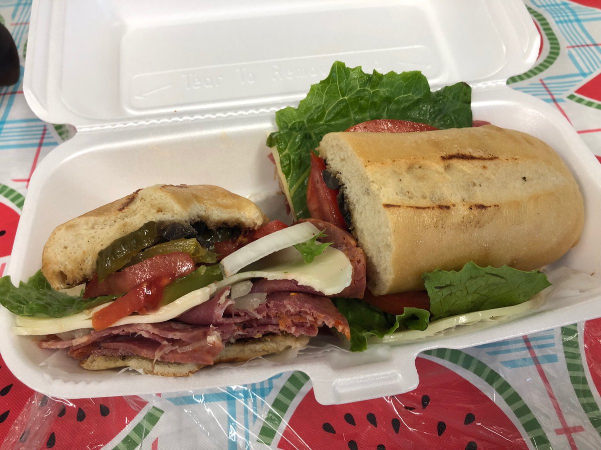 Lunch yesterday at Tony’s Market &amp; Italian Deli
in Warrensburg 
Stopped in to get some homegrown tomatoes and saw the menu, had to get the Italian Sub.
Sandwich was great. It looks like a nice produce stand and it is, but there’s a lot going on inside.
Great Find !