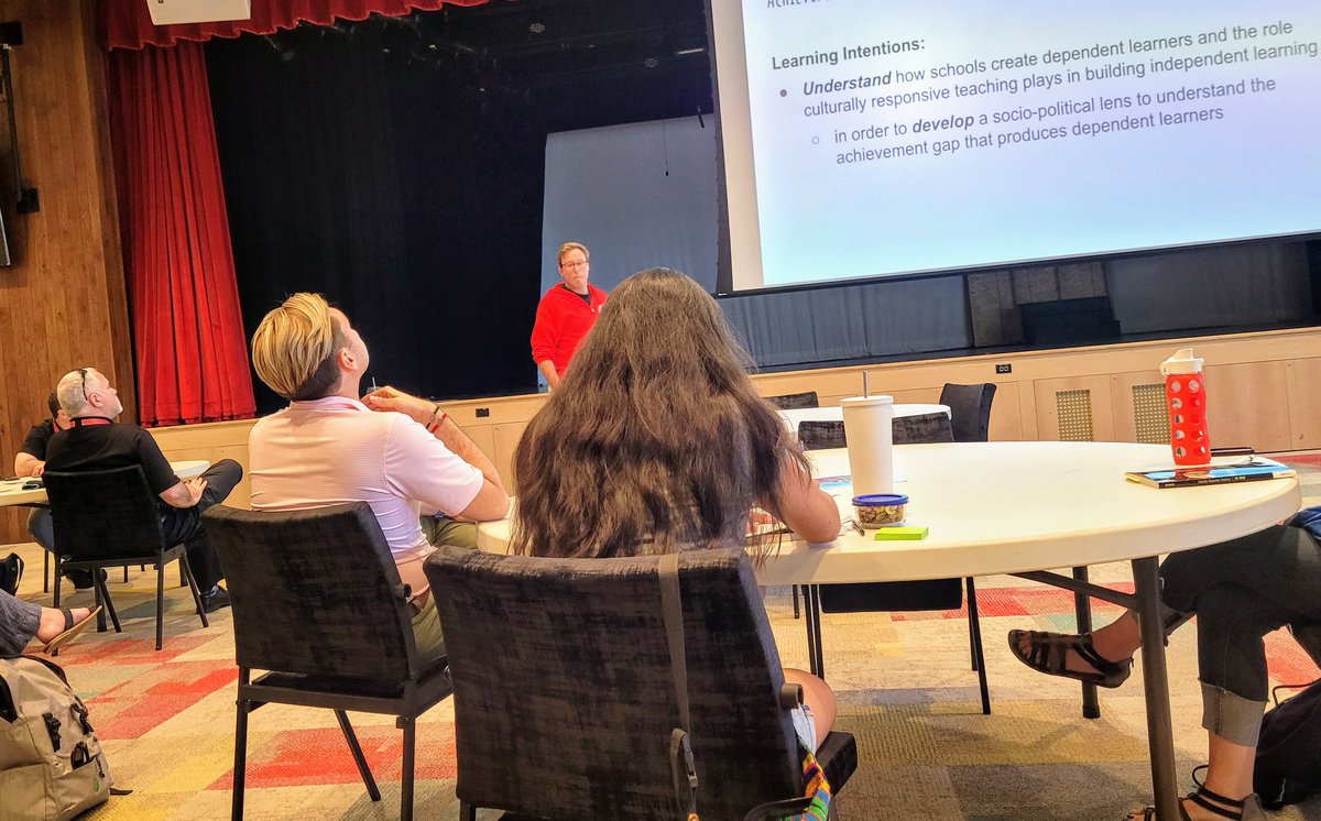 Miriam_Schuman's tweet photo. We had a congenial and thought-provoking book group meeting today about Hammond's "Culturally Responsive Teaching & the Brain." Thanks to Will Kaplan for guiding our discussion. #112Leads #112Reads https://t.co/tWCFPyILgb