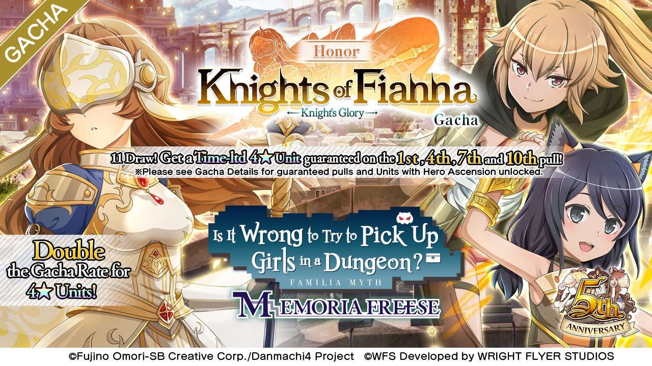 Knights of Fianna Event Review (DanMachi: Memoria Freese)