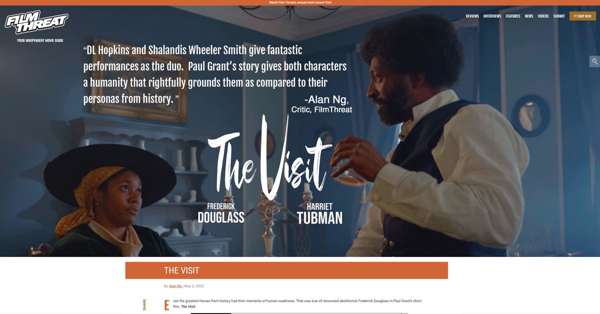 AscenderFilms's tweet photo. Read a recent review of "The Visit" in @FilmThreat. Then join us this Saturday in Cambridge, MD for 3:00pm and 7:30pm Screenings @Tubman_Byway 

https://t.co/twrBFXvWn8 https://t.co/MYARn0gIbL