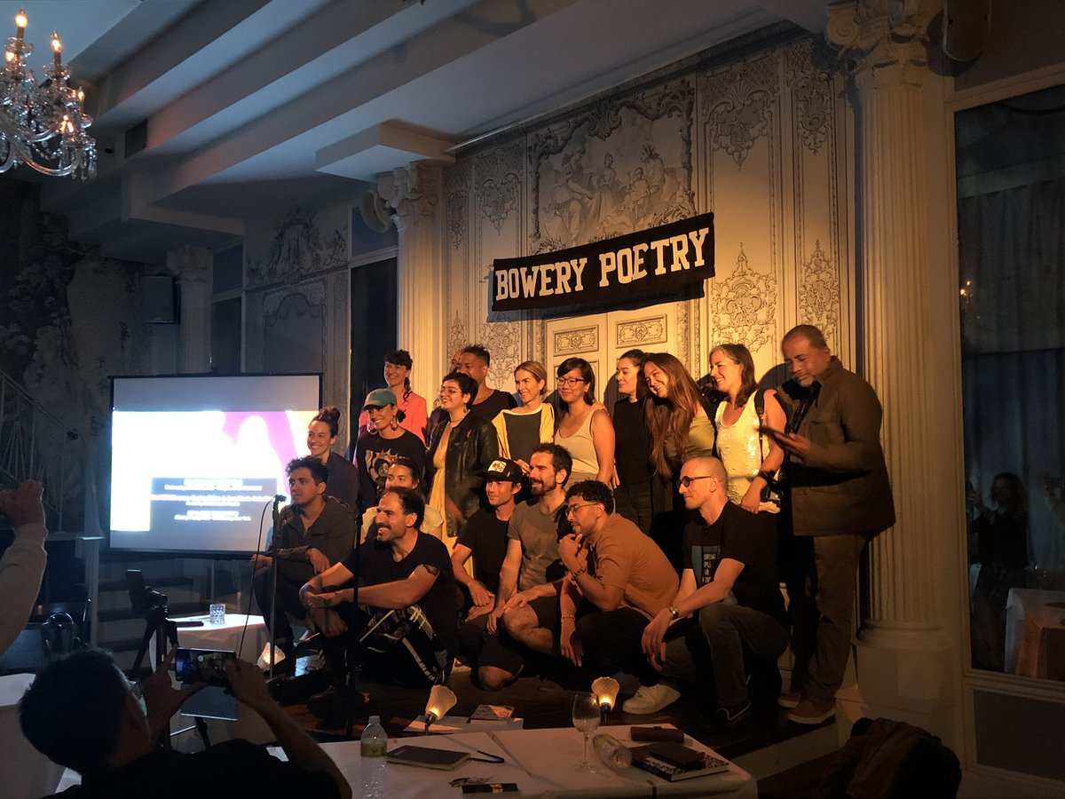 “There is no future without poetry.”
-<a href="/poetryfighter/">Marcos de la Fuente</a> 

muchas gracias por todo Marcos de la Feunte🖤🙏

such a special night at the Bowery Poetry Club. thank you for everyone who showed up, read a poem, and to all who believes in the power and necessity of poetry🔥