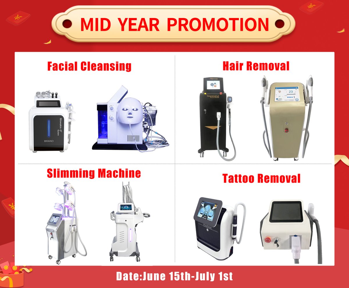 🔥🔥🔥
𝐌𝐈𝐃 𝐘𝐄𝐀𝐑 𝐏𝐑𝐎𝐌𝐎𝐓𝐈𝐎𝐍 !!!

More derails for machine contact WhatsAPP: +8615560176897
.
.
.
#ipl #opt #ndyag #ndyaglaser #picolaser #multifunctionalbeautymachine