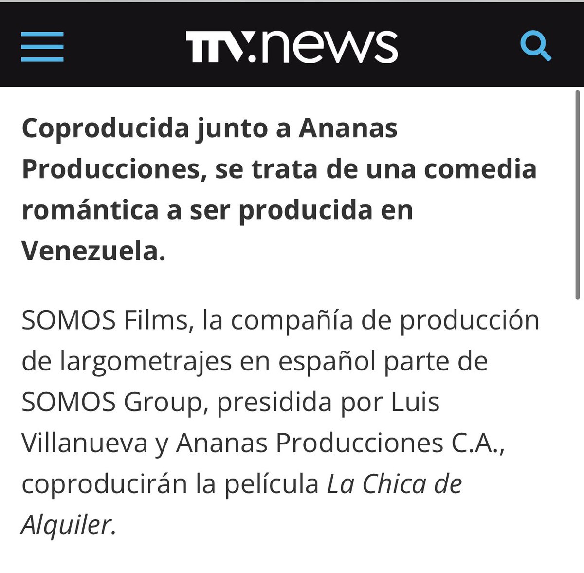 LuisOlavarrieta's tweet photo. ¡Siguen las buenas noticias!

Ya es formal. Empezamos a rodar una película, donde tendré el honor de estar junto a grandes figuras. 

🎥 Una gran comedia empieza a materializarse. https://t.co/2rPKnrDpuq