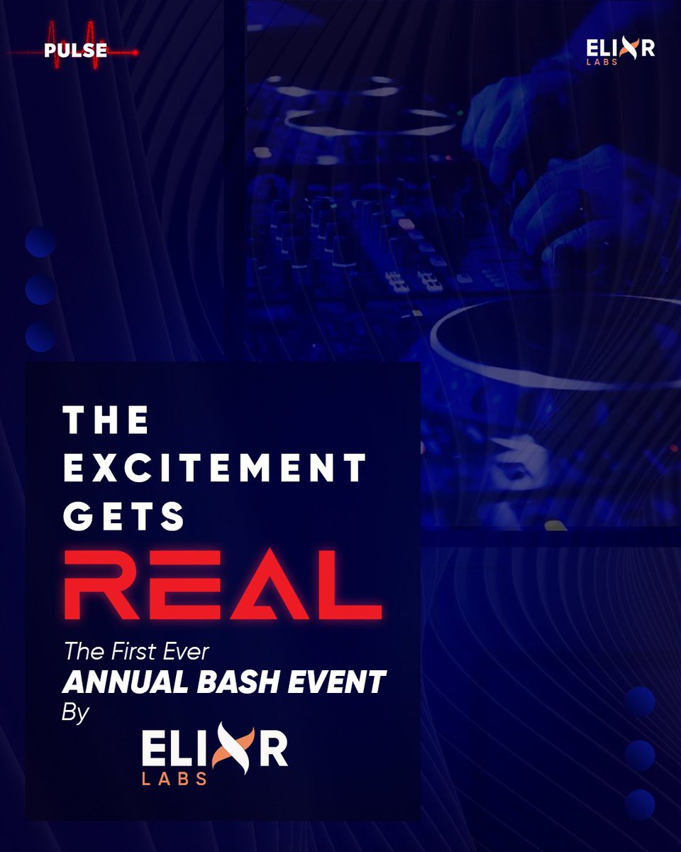theelixrlabs's tweet photo. Pulse 2022, the first ever Annual Bash Event hosted by Elixr Labs is around the corner. So be ready as we are about to turn the party lights ON!!

#ElixrPulse

 #ElixrLabs #firstanniversary #celebration #productdevelopment #trivandrum #kochi #kerala #artificialintelligence https://t.co/XeJjIJJXh1