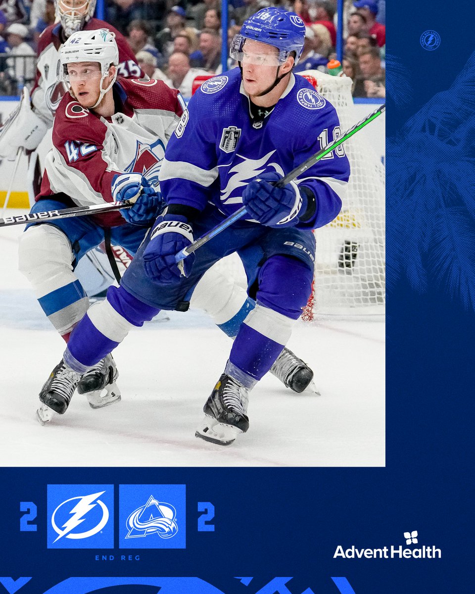 TBLightning's tweet photo. We'll finish this in overtime.

#StanleyCup | #GoBolts https://t.co/J1j5ZtoJqr
