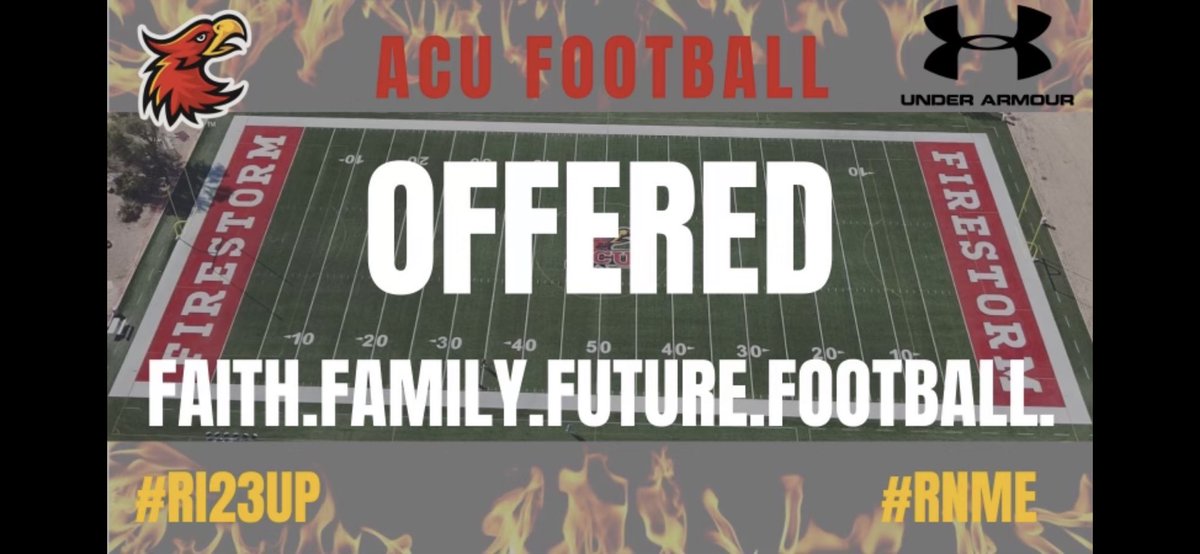 gjohnson23_'s tweet photo. After an exciting phone call with @CoachHarrisACU I am grateful to have received an offer from @ACUFootball1 🔥 @coachluna_CG @DominicWoodard2 @azc_obert @KevinMcCabe987 @AZHSFB @ZachAlvira @gridironarizona @EricSports360AZ @coachjohnj50 @AZPrepSpotlight @AZPreps365 https://t.co/HUUs6HRzyk