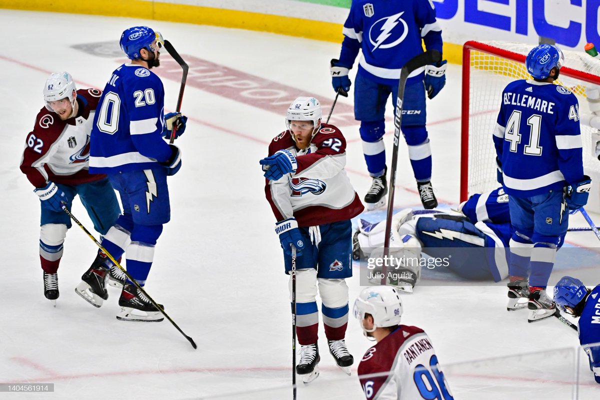 GettySport's tweet photo. WE'RE TIED IN TAMPA!!!

OT AND MORE HOCKEY!!!

#GoBolts #GoAvsGo #StanleyCup #NHL 

📸: Julio Aguilar https://t.co/tAAXmTcqAe