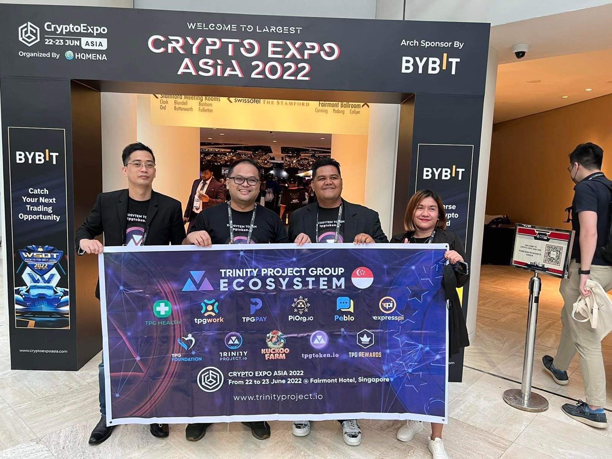 tpg_gab's tweet photo. TPG goes to Crypto Expo Asia 2022 at Fairmont Hotel, Singapore
#cryptoexpoasia2022
#TPG
#expresspi
#TPGHealth
#TPGWork https://t.co/b5UYfWE6JL