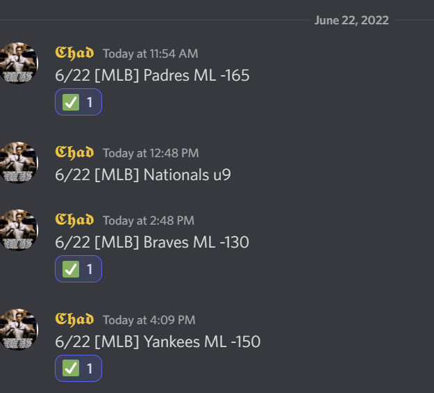 NovusQuant's tweet photo. we are hot !! 22-6 last 28 mlb plays

dm me to join discord channel

free play by Shawn also did 6-1 today.

#ChadMoneyAlert, #handicapper,#sportsbetting,#gamble,#sportsbettingadvisor,#sportsinvesting,#sportsbettingpicks,#freesportspicks https://t.co/EmGc3GdCPP