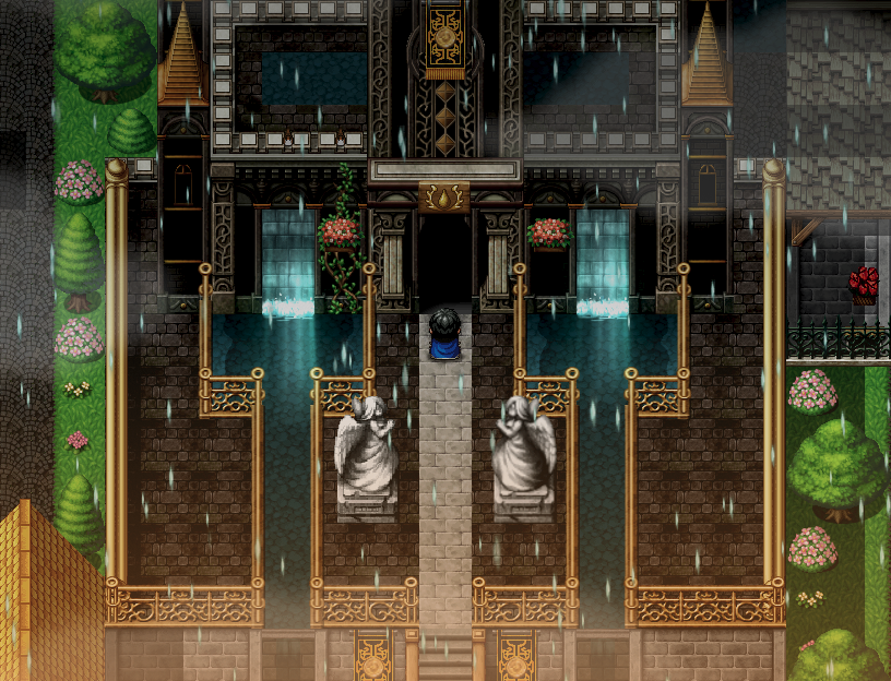 ⚔️The Goldmill Temple: Updated🛡️
Old (Left) vs New (Right)
This map has been irritating me for a while. 
Decided to do a quick update.
#indiedev|#gamedev|#pixelart
