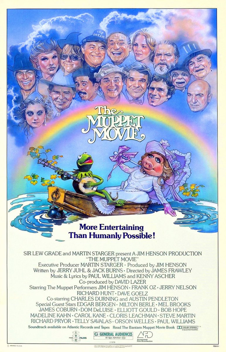 Em 22 de junho, comemora aos 43 anos do filme Muppets: O Filme (The Muppet Movie), o primeiro filme da franquia Muppets (Jim Henson's Muppets).
#TheMuppetMovie #MuppetsoFilme #JimHensonsMuppets #TheMuppets #OsMuppets #TheJimHensonCompany #ITCEntertainment #ITCFilms
