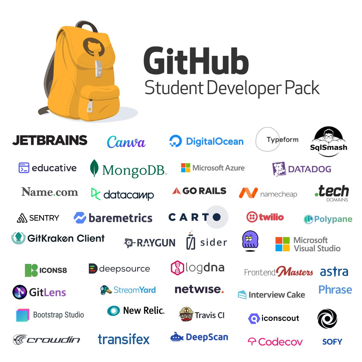 Do you know <a href="/github/">GitHub</a>  has a free Student Developer Pack with tons of services all free of charge?

Check it out on this thread 🧶 and help spread the word!

#developers #programming #FreeTips #github  #Software #webdev #programminglife #developerlife #learntocode #CodeNewbie #code