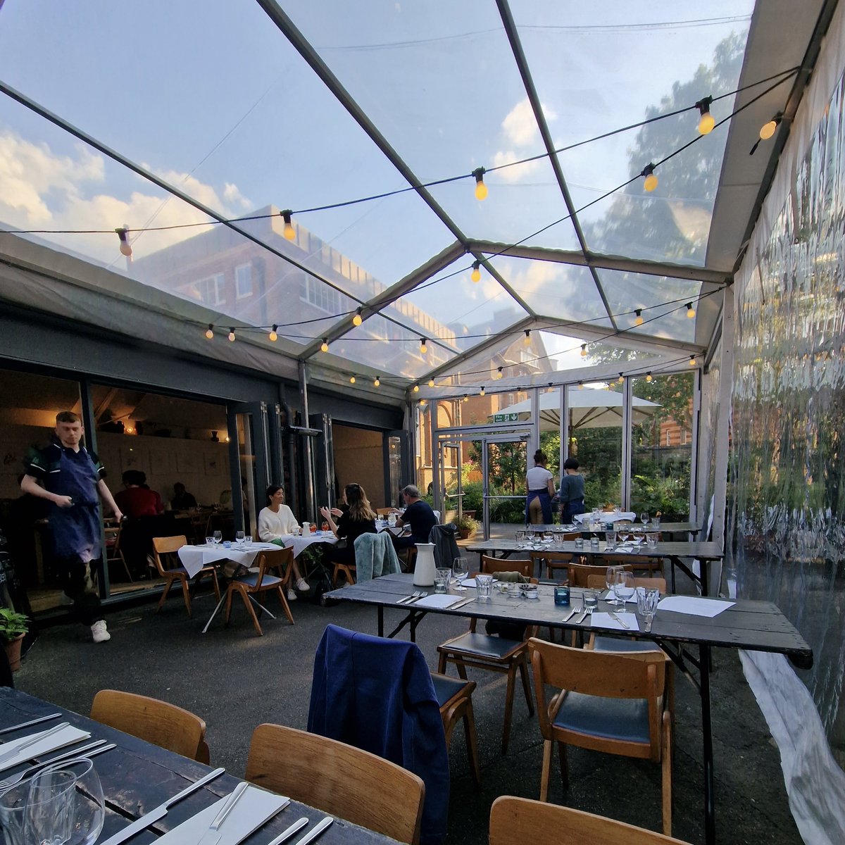 TwoStomachs's tweet photo. The unique homely modern European dishes from Rochelle Canteen are made from fresh ingredients, cooked to perfection and created thoughtfully. There is a Danish-styled indoor seating area, as well as a covered outdoor rustic garden area. Friendly service. Fantastic value.