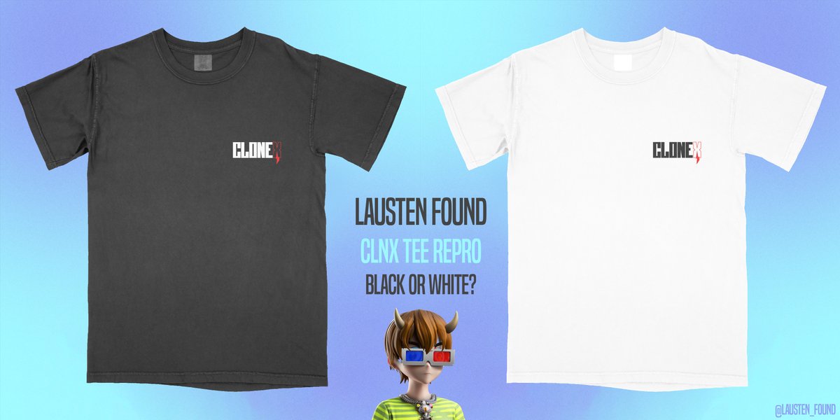 lausten_found's tweet photo. #RTFKT Community Poll #3 
Black or White? Vote below! 
First 10 who retweet will get free shipping worldwide. https://t.co/gZPA7mcBsZ