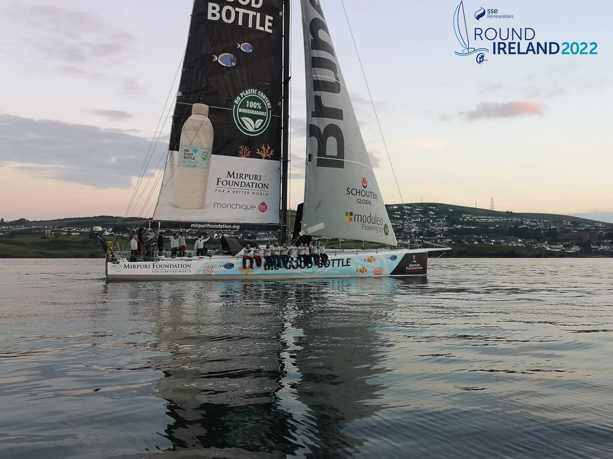 RoundIreland's tweet photo. Green Dragon take 2nd place across the line! https://t.co/iaNXMZqdOC