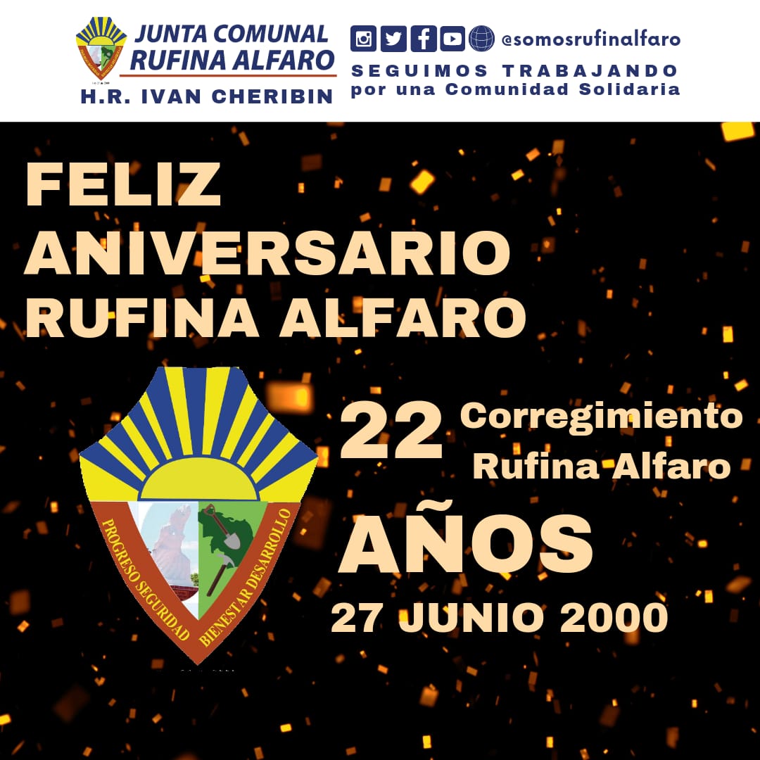 Inicio de actividades de Aniversario del Corregimiento Rufina Alfaro!!!