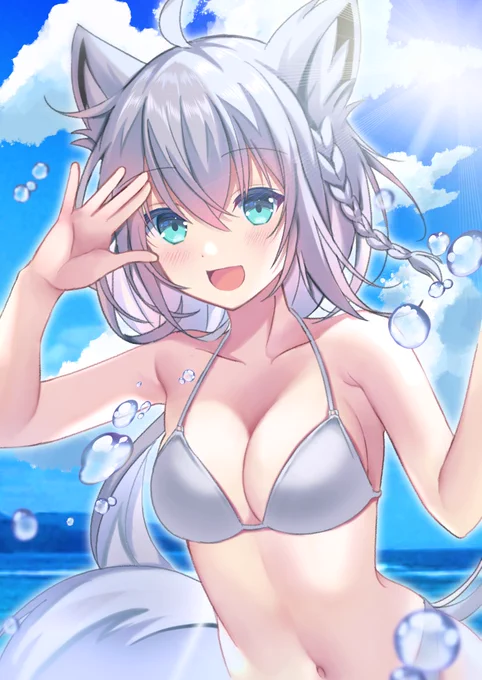 夏!  #絵フブキ 