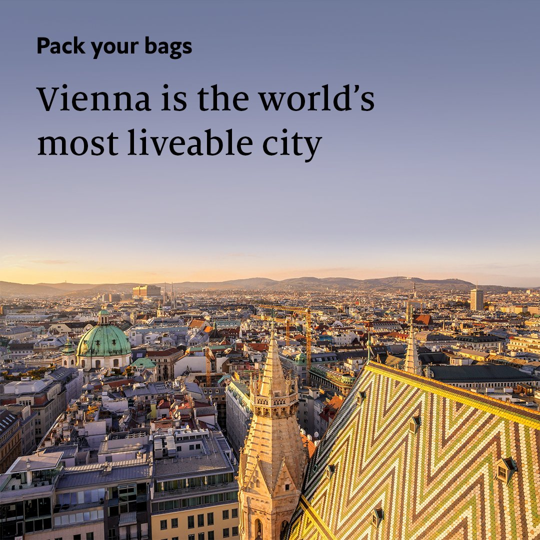 Want to live well? Head to the capital of Austria👇 econ.trib.al/bEmIpQr

Photo: Getty Images