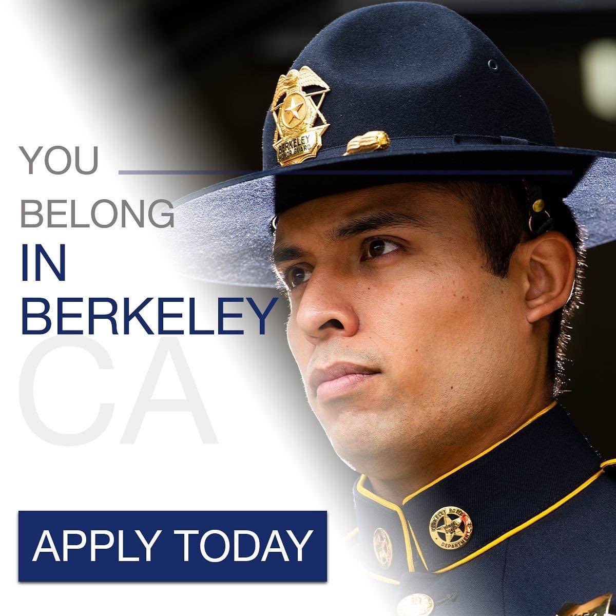 berkeleypolice's tweet photo. If you’re interested in a rewarding career and making an impact in the community, apply today!
Berkeley PD is hiring for Police Officer Recruit. Deadline is July 11, 2022 at 5:00pm.
Questions? email: BPDRecruiting@cityofberkeley.info
https://t.co/ml1taJe9Fd
#joinberkeleypd https://t.co/OGt1ztFvkI