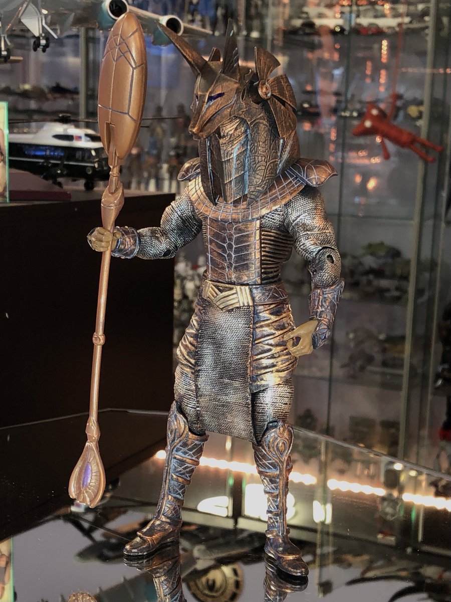 GeekToyLove's tweet photo. I was asked to make an Anubis head piece for an unaltered Jaffa figure and it does not disappoint. #Stargate #SG1
#2022Commissions #GeekDen https://t.co/A52v0De6wM