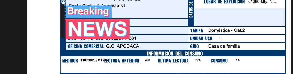 JohnMatron's tweet photo. @AyD_ParaTi Me están cobrando un consumo de más, en el recibo dice que fueron 774 de consumo con corte el lunes 20 de junio 2022… me pueden ayudar? https://t.co/3C1nn5ibaJ