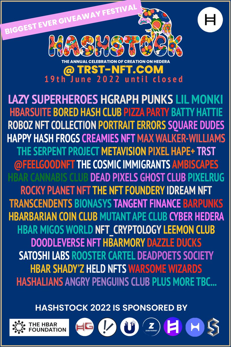 HELDiWanKenHODL's tweet photo. 🚨 Claim your #FREE tickets NOW for a chance to win some amazing #NFTs on @Hedera @ #HASHSTOCK 2022 👇

🔗: https://t.co/P5V5EMjUxg 

#nftcommunity #hashstock2022 #hbarnft #hederanft #ethnft #solnft #tezosnft #xrpnft #nftdrop #nfts #nftartist #nftcollector #hbar #hbarbarians https://t.co/c2T45cS8sk