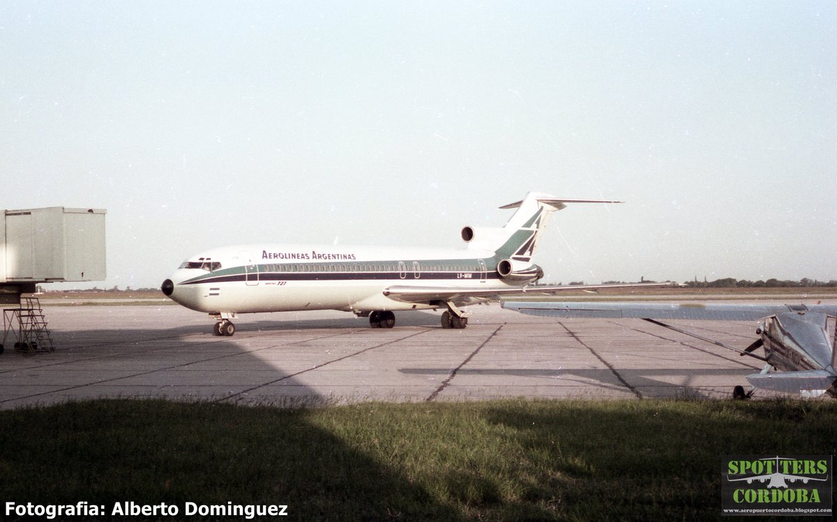 SpottersCordoba's tweet photo. Retro COR: El 15ABR80, Aerolíneas Argentinas inauguraba su nueva ruta Córdoba - Lima, con una frecuencia semanal, y en los por entonces modernos Boeing 727. Años después, la ruta fue tomada por otras compañías aéreas. https://t.co/X5KHPUFXdL