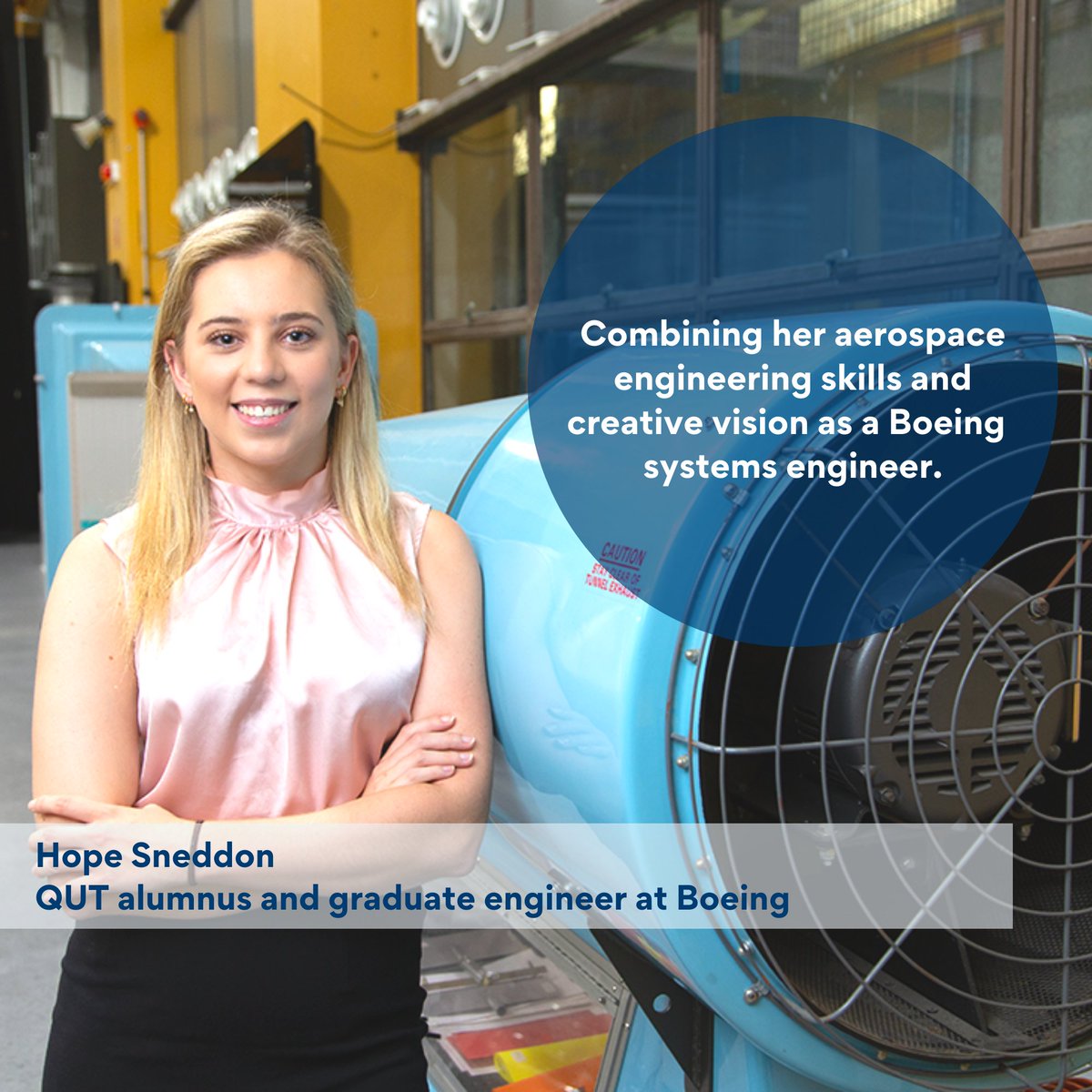 QUT's tweet image. This International Women in Engineering Day, we recognise the #QUT women trailblazing a future where the Engineering workforce is no longer 12.4 per cent female. We also celebrate the young women watching them who are inspired to be next.
#QUTEngineering #INWED22