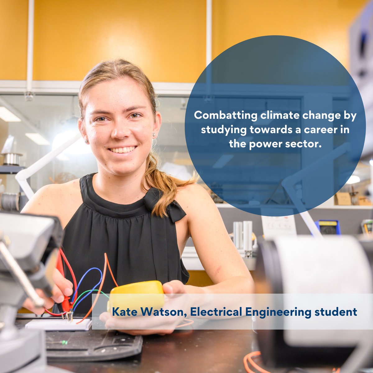 QUT's tweet image. This International Women in Engineering Day, we recognise the #QUT women trailblazing a future where the Engineering workforce is no longer 12.4 per cent female. We also celebrate the young women watching them who are inspired to be next.
#QUTEngineering #INWED22