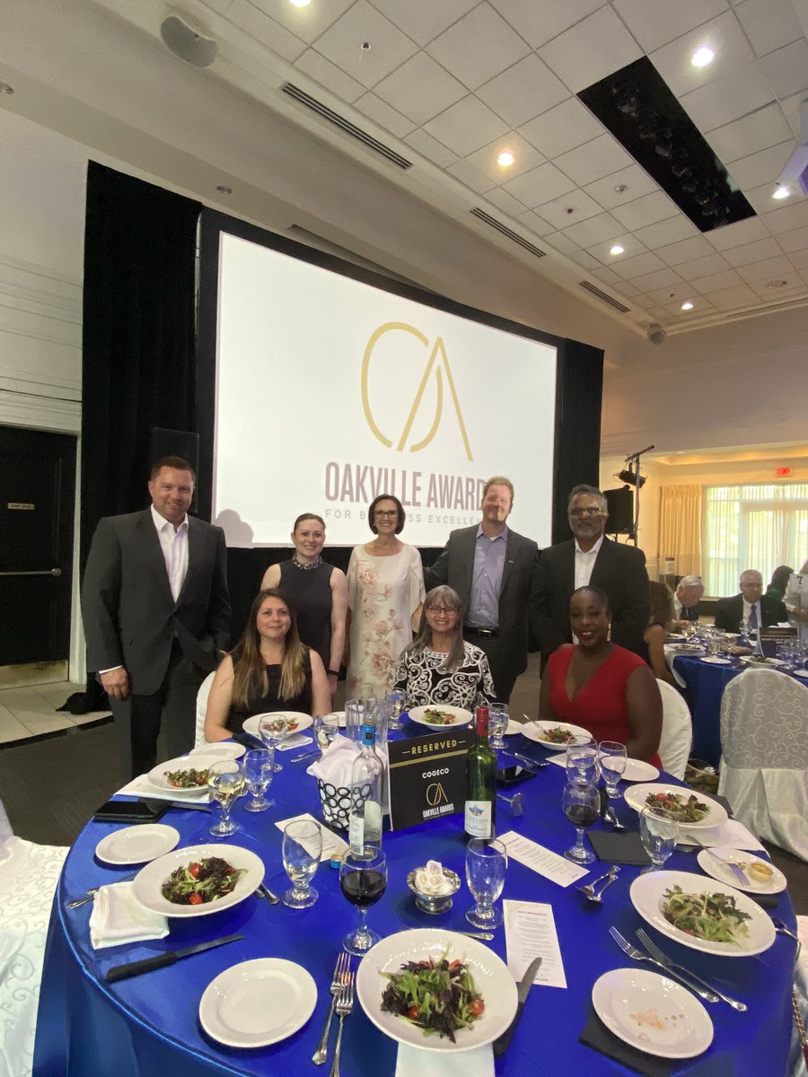 It's great to be back in person celebrating business excellence in Oakville with the <a href="/OakvilleChamber/">Oakville Chamber</a>! Congratulations to all of the finalists! #OABE #Cogecommunity 

- Kristen, Cogeco