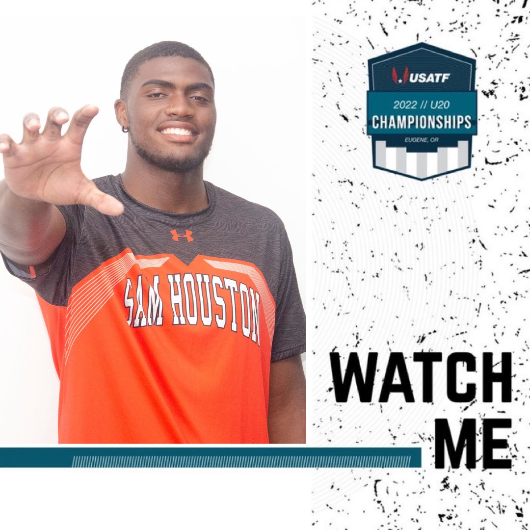 Kevin Grubbs will be competing at U20 Championships. 🧡🧡🧡
#SamFam #EatUpKats 
<a href="/kjgrubbs29/">Kevin Grubbs</a>