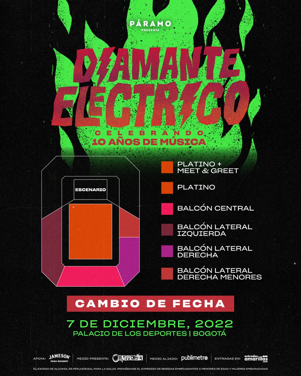 Diamantelectric's tweet photo. ¡BOGOTÁ!
Gracias por la paciencia, para su comodidad y para poder meternos la fiesta de velitas que queríamos, movimos la fecha para el 7 de Diciembre con día festivo después. Las boletas están ya a la venta para el club de los solitarios y venta general el martes 10am. https://t.co/mvzM94YrZN