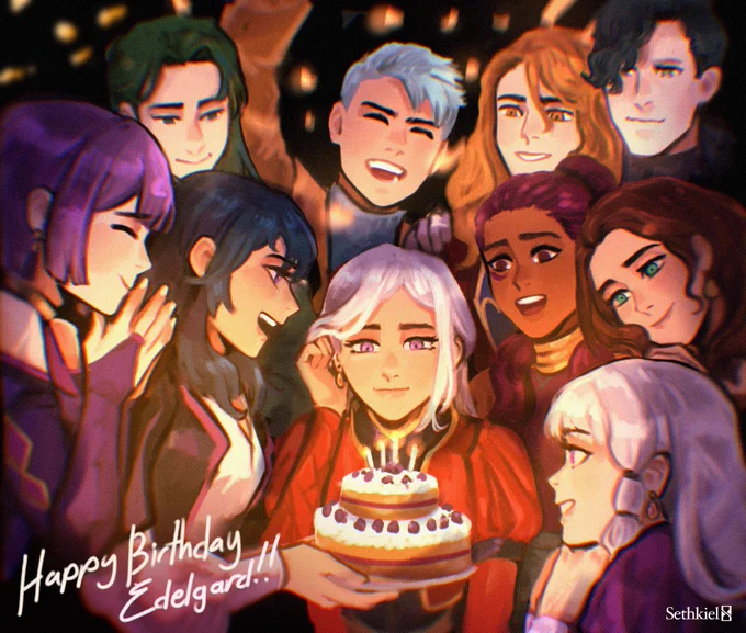 Celebrate your day with the people you love the most! 
happy birthday Edelgard #FE3H 