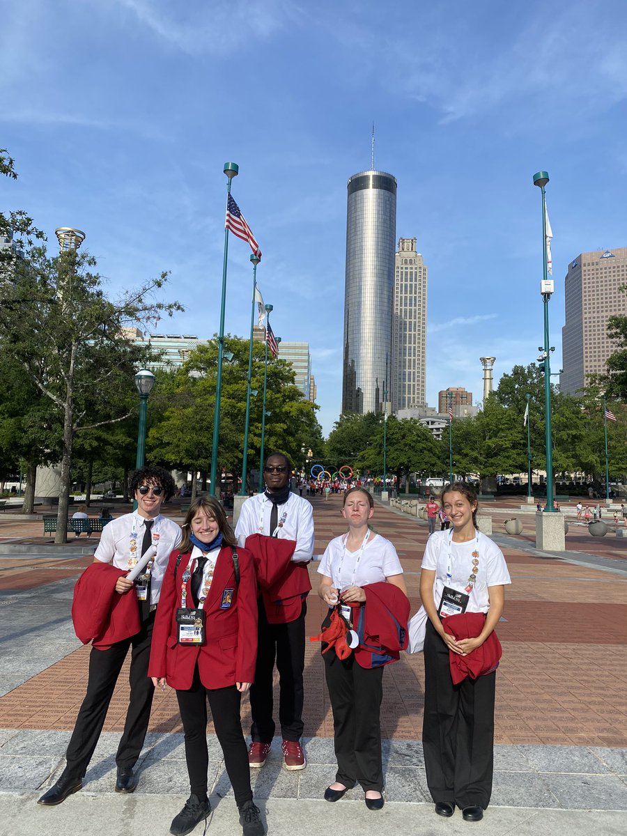 A great looking group of Champions from <a href="/CTA_CCPS/">CTA</a> at <a href="/SkillsUSA/">SkillsUSA</a> #NLSC22 in #Atlanta! 🏅