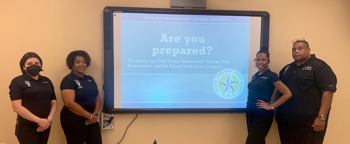 HISD Crisis Team (@hisdcrisisteam) on Twitter photo Thanks to the participants that attended our Crisis Response Protocols training at <a href="/HoustonISD/">Houston ISD</a> ‘s D.R.I.V.E. Leadership Institute. We look forward to seeing new teams tomorrow! <a href="/seanricksSEL/">Sean Ricks</a> <a href="/LindseyTSEL/">Lindsey Thompson, Ed.S., LSSP</a> @CounselorSubias #NotIfButWhen #StayReady #SB11 @SELHISD Thanks to the participants that attended our Crisis Response Protocols training at <a href="/HoustonISD/">Houston ISD</a> ‘s D.R.I.V.E. Leadership Institute. We look forward to seeing new teams tomorrow! <a href="/seanricksSEL/">Sean Ricks</a> <a href="/LindseyTSEL/">Lindsey Thompson, Ed.S., LSSP</a> @CounselorSubias #NotIfButWhen #StayReady #SB11 @SELHISD