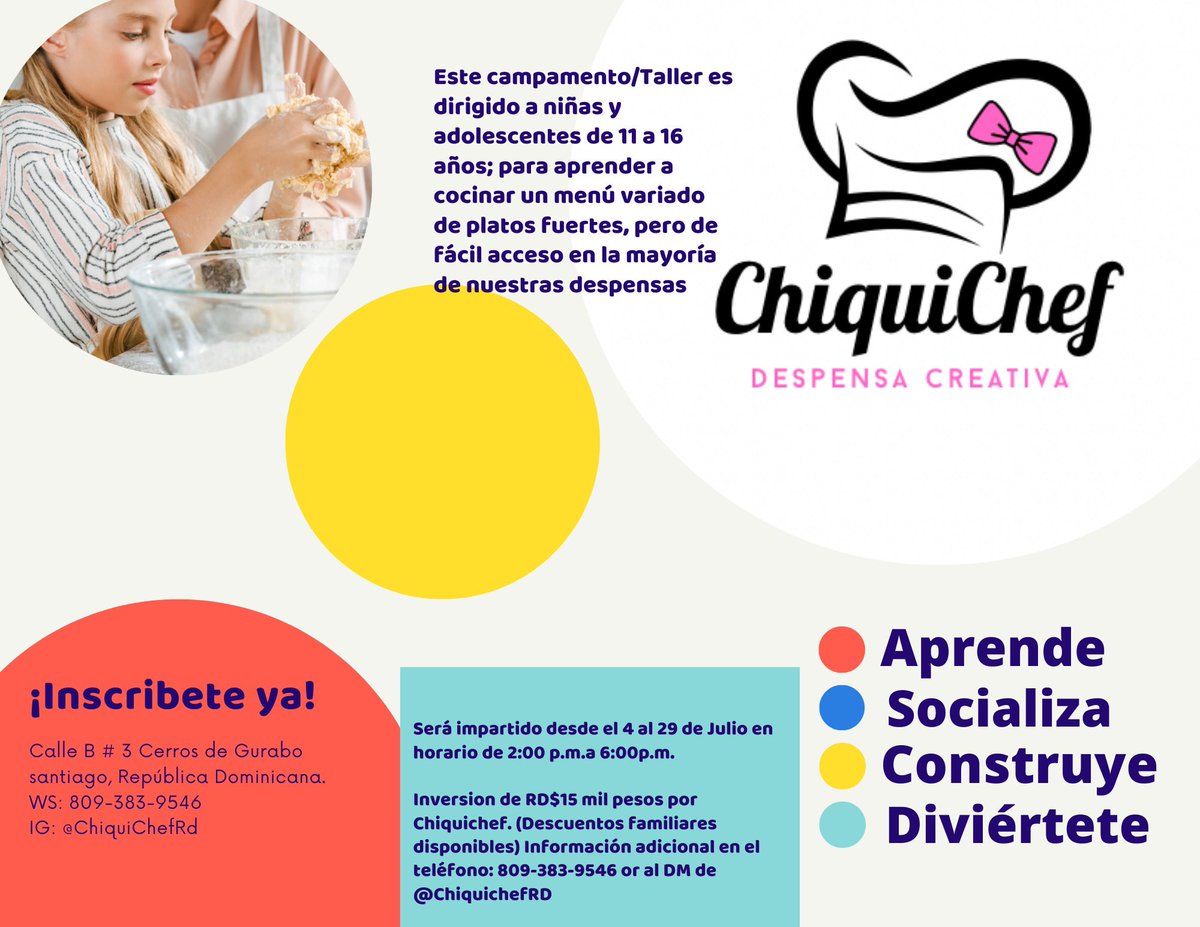 DoctorFarola's tweet image. Hoy les voy a pedir un favor enorme. Mami volvió a hacer cursos de cocina para niñas en santiago. Después de tanto tiempo, ha tenido que volver a trabajar. Podrían ayudarme la vieja con un RT por si a alguien le interesa. De antemano gracias de mi madre y mía!