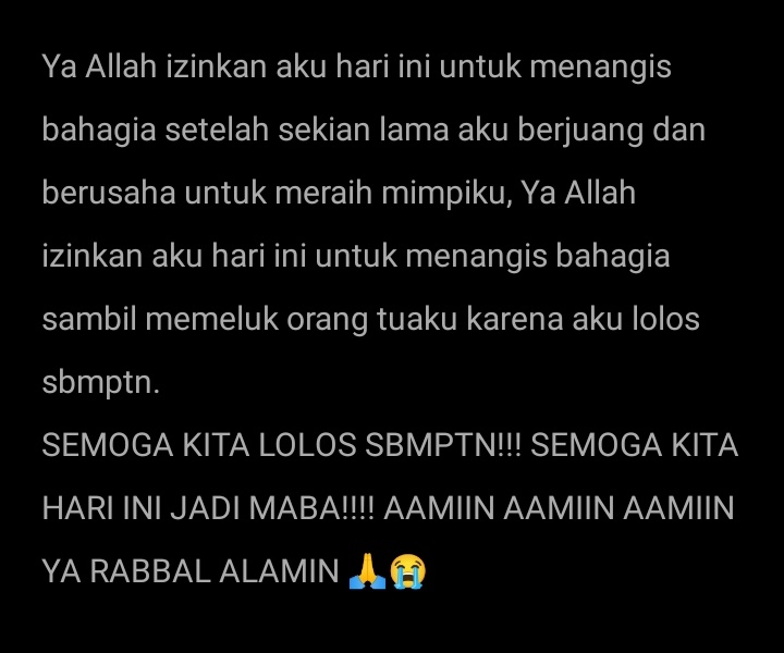 sbmptnfess's tweet photo. Ptn! Kemarin2 biasa aja hari ini malah degdegan ketar ketir gue 😭 https://t.co/4dOmscPqTB