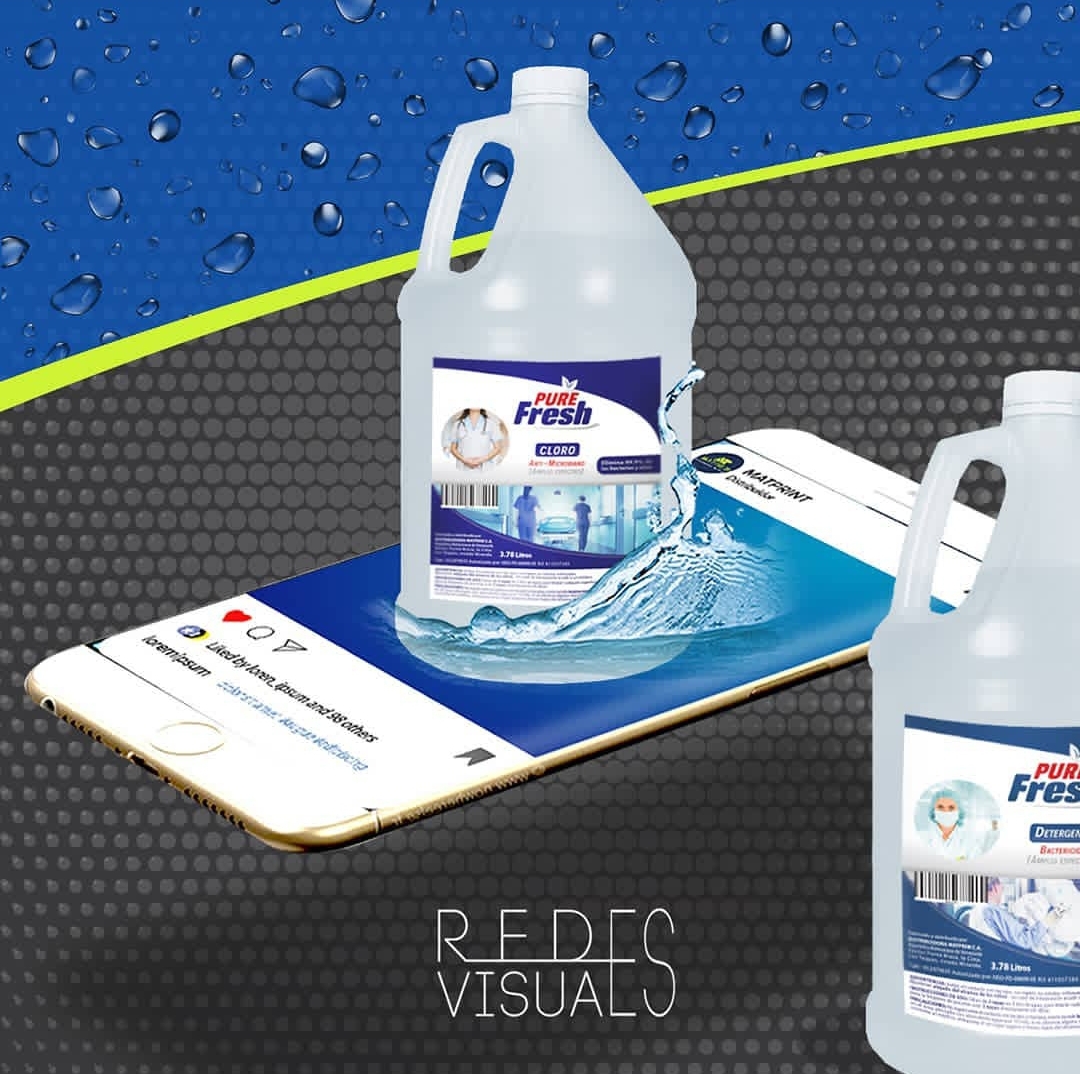 RedesVisualesVE's tweet photo. Diseño de imagen gráfica y etiquetas para la distribuidora @matprim.ve y su marca registrada #purefresh
.
#diseñografico #designersmaster https://t.co/4fKQig98Zy