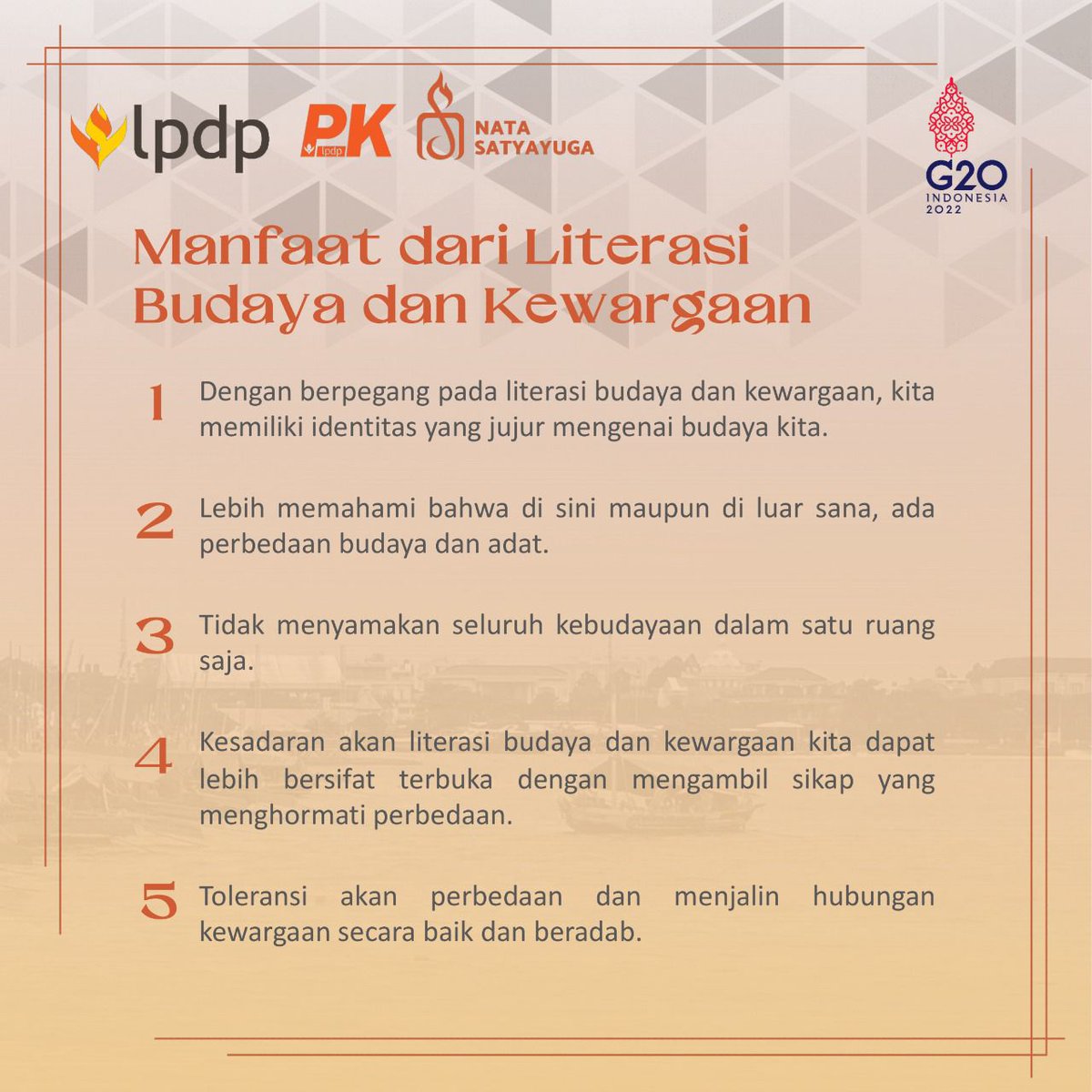 KusnandaIZ's tweet photo. Demi Indonesia Emas, 
Kami akan mengabdi!

#LPDP #PK187 #NataSatyayuga #DiriUntukNegeri #SDMUnggulIndonesiaMaju #IndonesiaTangguhIndonesiaTumbuh #AkuPastiMengabdi https://t.co/1G4UyltXfE
