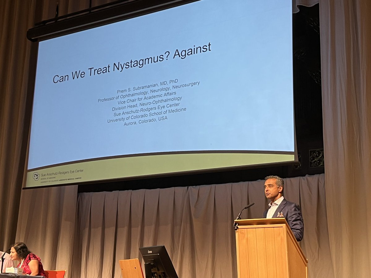 #eunos2022 #nystagmus #debate was brilliant. Treatment options are limited. Importance of aetiology versus waveform in management decisions from the literature were highlighted. @prem_phd @UKNOSoc @EunoSsociety