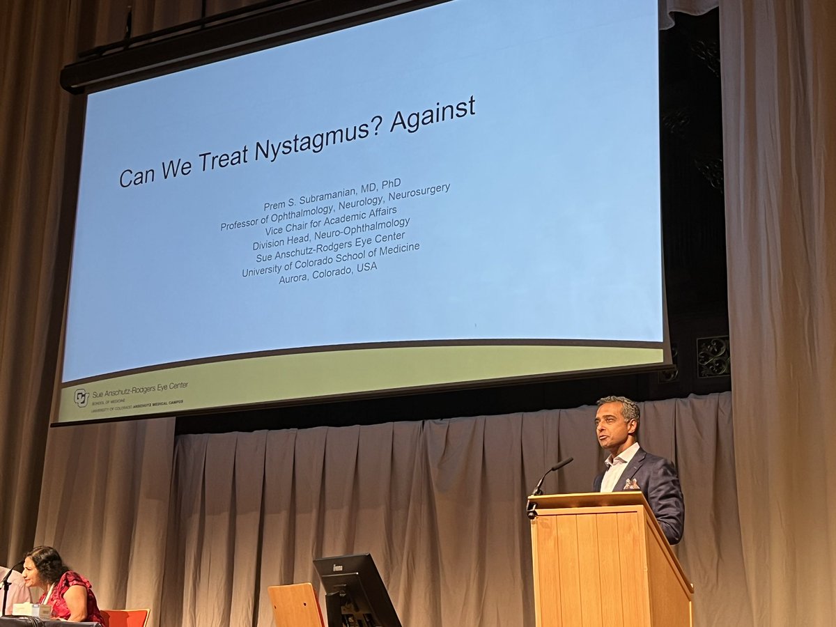#eunos2022 #nystagmus #debate was brilliant. Treatment options are limited. Importance of aetiology versus waveform in management decisions from the literature were highlighted. <a href="/prem_phd/">Prem S. Subramanian, MD, PhD</a> <a href="/UKNOSoc/">UKNOSoc</a> <a href="/EunoSsociety/">EUNOSsociety</a>