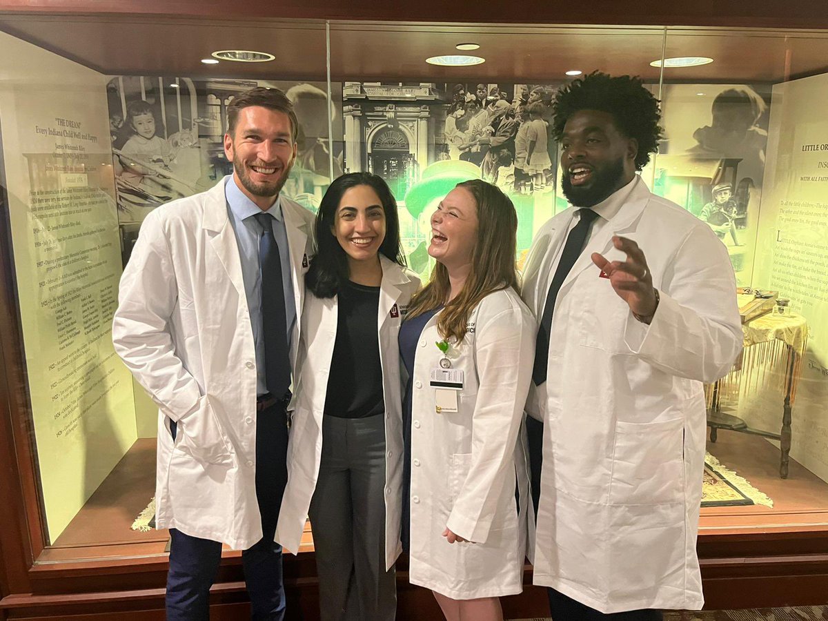 Our interns received their long white coats today! Can’t wait to see all the amazing things you all will accomplish #TripleBoard #Hoosiers