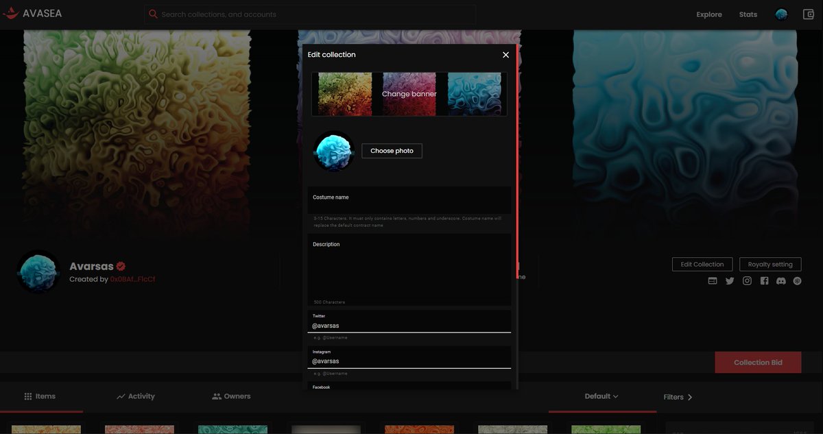 Collection owners can add their collection information without our permission.
please mention us and we will verify your collection.

#Avalanche #AVAX