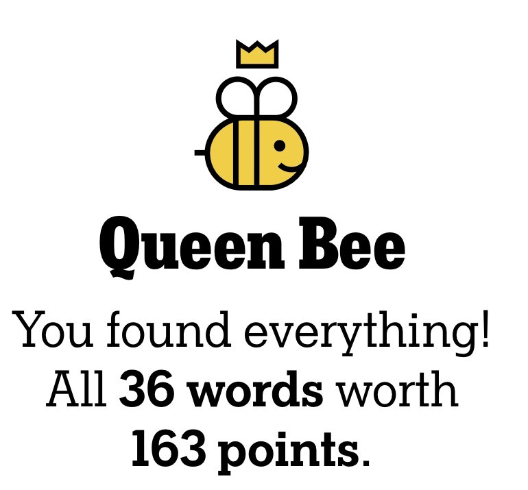 trish_vlastnik's tweet photo. ๐๐ should have been easier than it was! TY #beesolved #hivemind #nytsb #Nytspellingbee https://t.co/HNiZEpeEFD