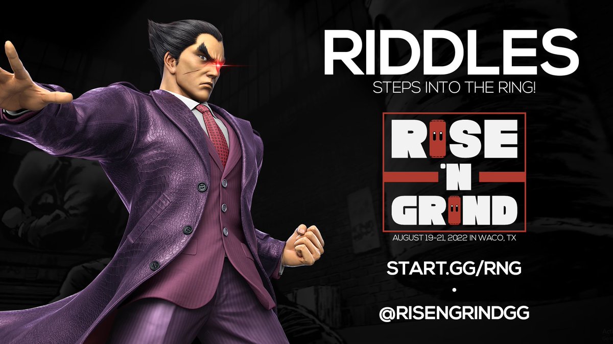 RiseNGrindGG's tweet image. .@RiddlesMK is confirmed for Rise 'N Grind 👊

Canada has arrived, your training starts now🥊

#RNG2022

🔗 start.gg/rng 🔗