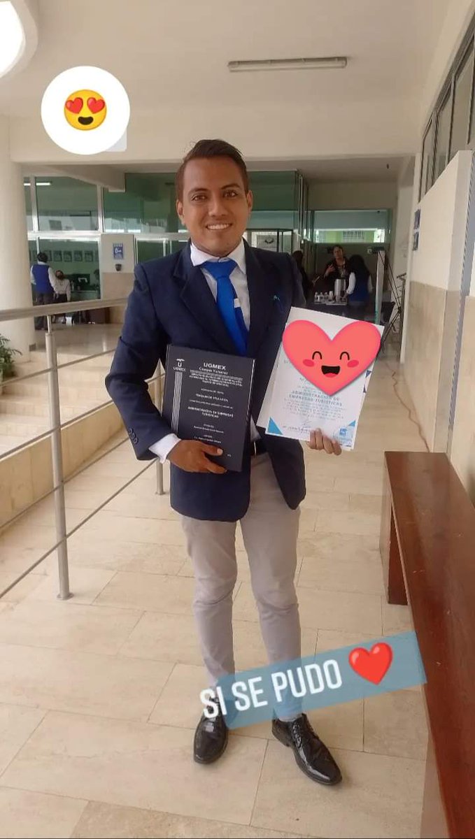 Eddie_Alexander's tweet photo. Si se pudo💙 Ahora Solo queda esperar el trámite para tener mi título en mano😊

#LAET #licenciado #Sisepudo #AgradecidoconDios #Happy #UGMEX #Feliz #Like #Boy #Guyboy #miercolesdeganarseguidores #follownme https://t.co/Y8wdRWipXX